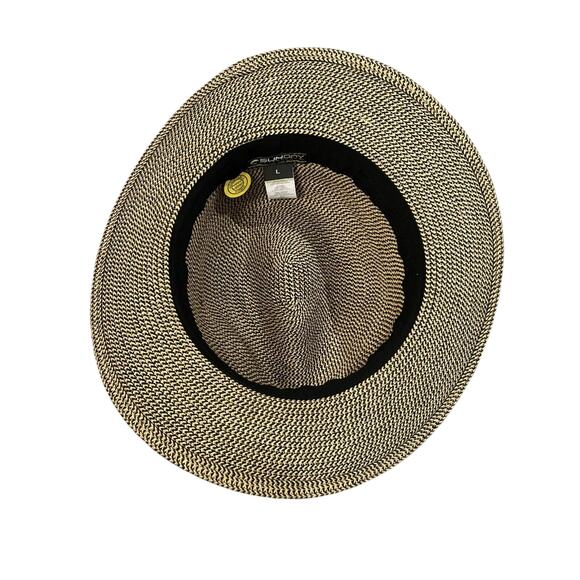 NWT Sun Day SPF 50+ Tweed Havana Hat size L - Picture 8 of 9